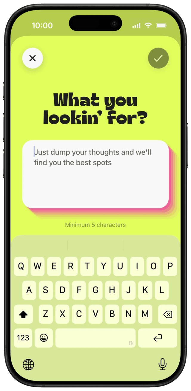 Find by vibe screen 2